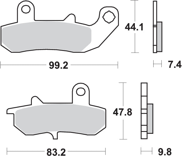 Pastilla de freno SBS P635-HF