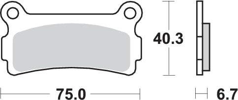 Pastilla de freno SBS P636-HF