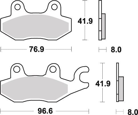 Pastilla de freno SBS P638-DC