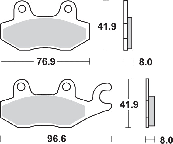 Pastilla de freno SBS P638-RQ