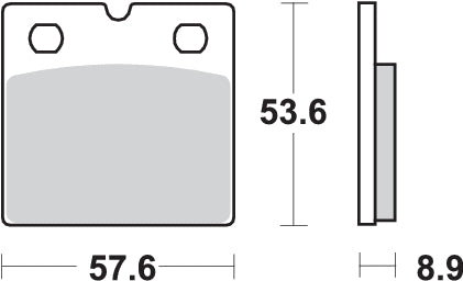 Pastilla de freno SBS P640-HS