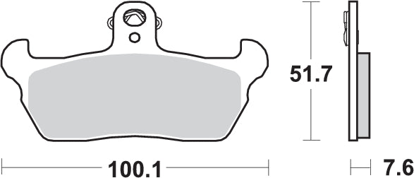 Pastilla de freno SBS P641-HF