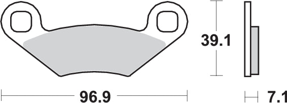 Pastilla de freno SBS P642-HF