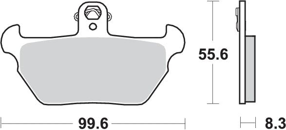Pastilla de freno SBS P644-HF