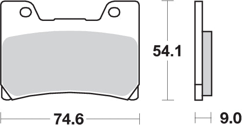 Pastilla de freno SBS P645-HF