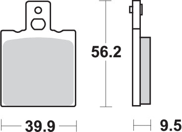 Pastilla de freno SBS P646-HF
