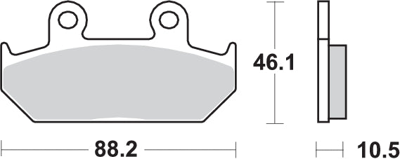 Pastilla de freno SBS P647-HS