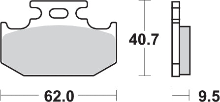 Pastilla de freno SBS P648-HF