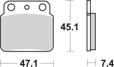 Pastilla de freno SBS P649-SI