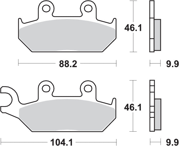 Pastilla de freno SBS P650-HS