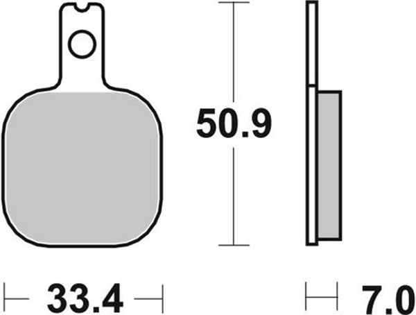 Pastilla de freno SBS P656-DC
