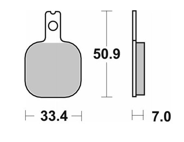 Pastilla de freno SBS P656-HF