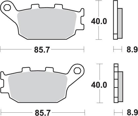 Pastilla de freno SBS P657-RQ