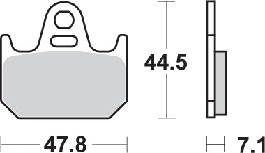 Pastilla de freno SBS P659-RQ