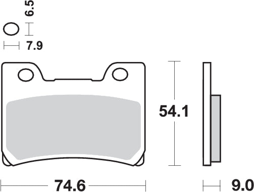 Pastilla de freno SBS P665-HF