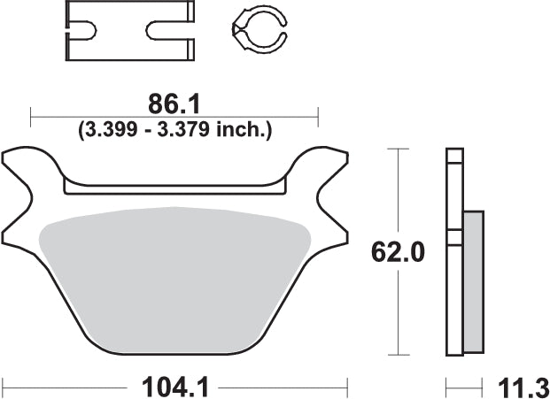 Pastilla de freno SBS P669-LS