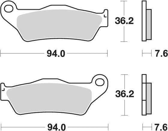 Pastilla de freno SBS P671-HF