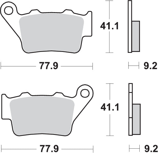 Pastilla de freno SBS P675-RSI