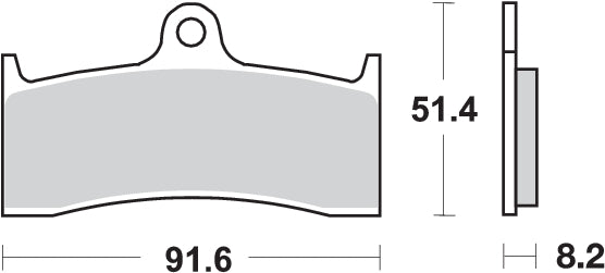 Pastilla de freno SBS P676-HS