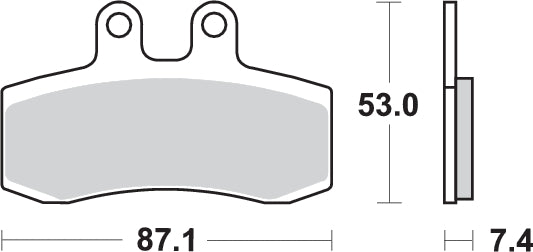 Pastilla de freno SBS P681-HF