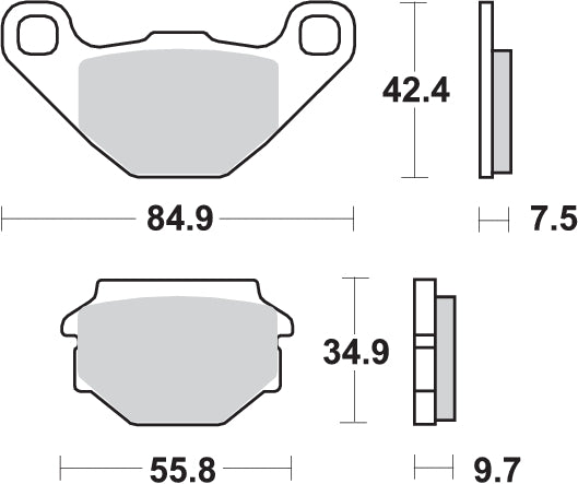 Pastilla de freno SBS P684-HF