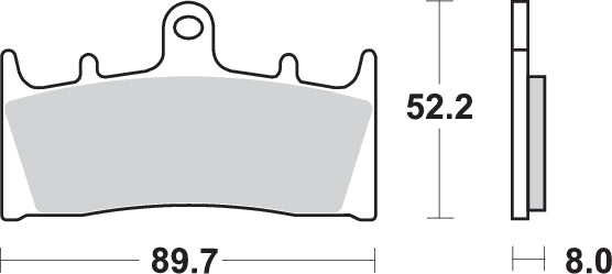 Pastilla de freno SBS P686-HF