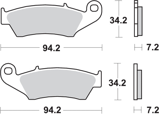 Pastilla de freno SBS P694-SI