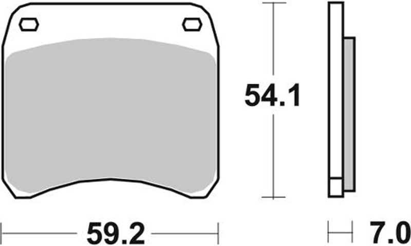 Pastilla de freno SBS P698-HF