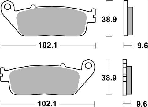 Pastilla de freno SBS P700-RST