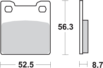 Pastilla de freno SBS P701-LS