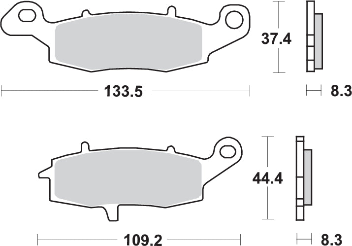 Pastilla de freno SBS P704-HF
