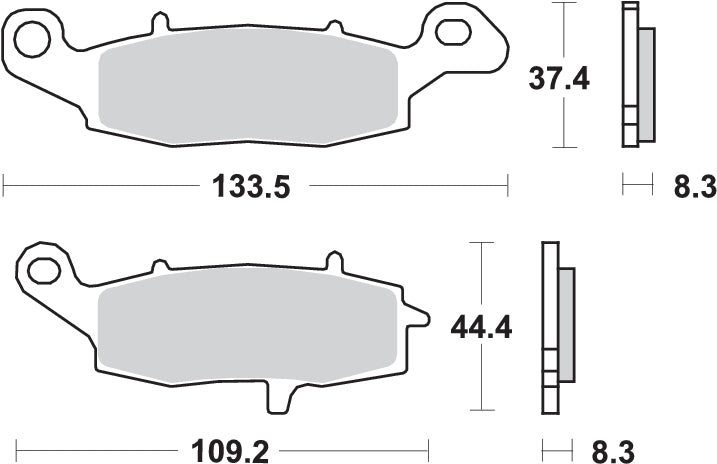 Pastilla de freno SBS P705-HF