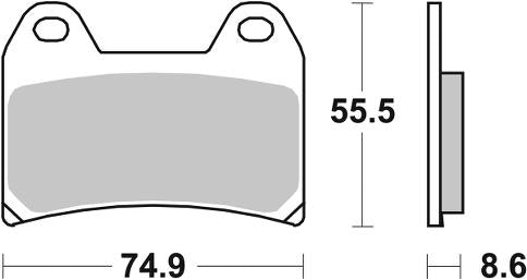 Pastilla de freno SBS P706-RST