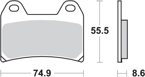 Pastilla de freno SBS P706-HS