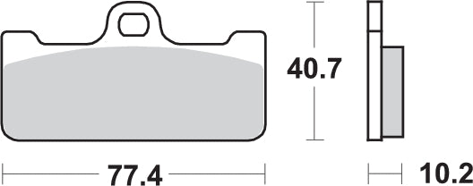 Pastilla de freno SBS P711-DC