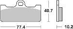 Pastilla de freno SBS P711-DS1