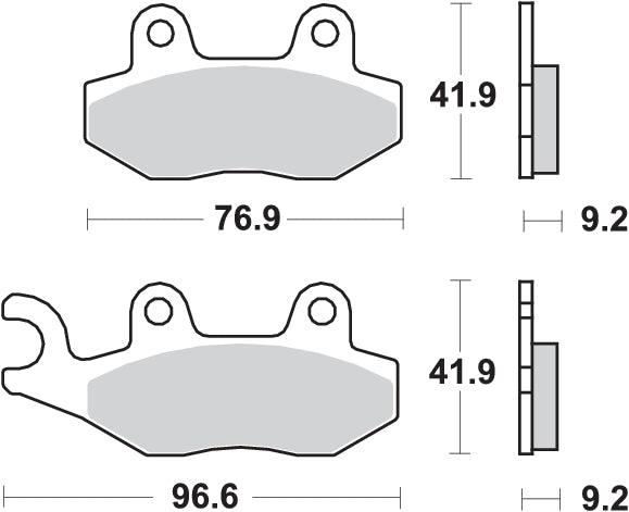 Pastilla de freno SBS P713-HF