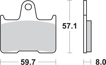 Pastilla de freno SBS P715-HF