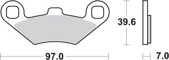 Pastilla de freno SBS P716-ATS