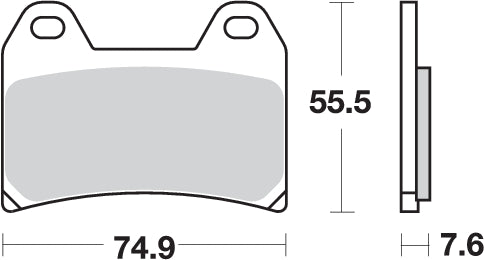 Pastilla de freno SBS P727-HF
