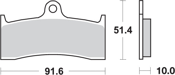 Pastilla de freno SBS P729-HS