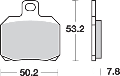 Pastilla de freno SBS P730-RQ