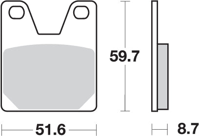 Pastilla de freno SBS P733-LS