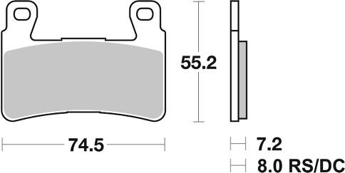 Pastilla de freno SBS P734-RST