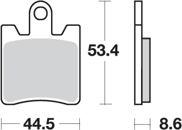 Pastilla de freno SBS P740-HS