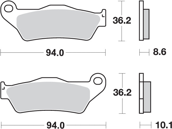 Pastilla de freno SBS P742-LS