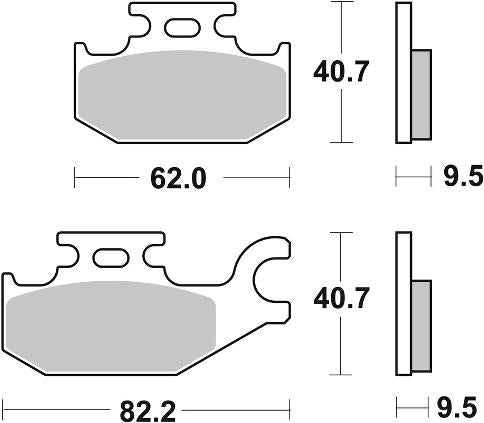 Pastilla de freno SBS P754-PSI