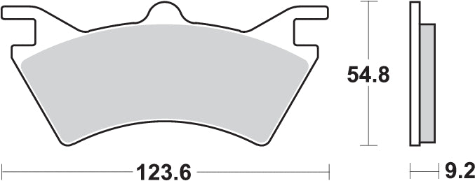 Pastilla de freno SBS P757-ATS