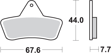 Pastilla de freno SBS P758-SI