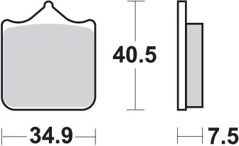 Pastilla de freno SBS P762-DC